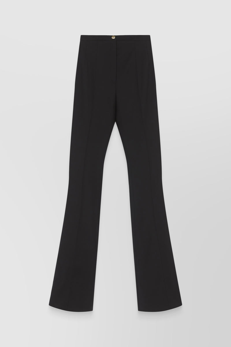 Patou - Black slide flared pants