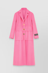 Long virgin wool coat