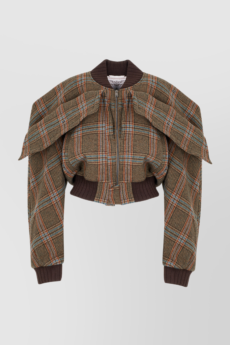 Vivienne Westwood – Cropped oversize bomber with large Vivienne Westwood – Cropped oversize bomber with large