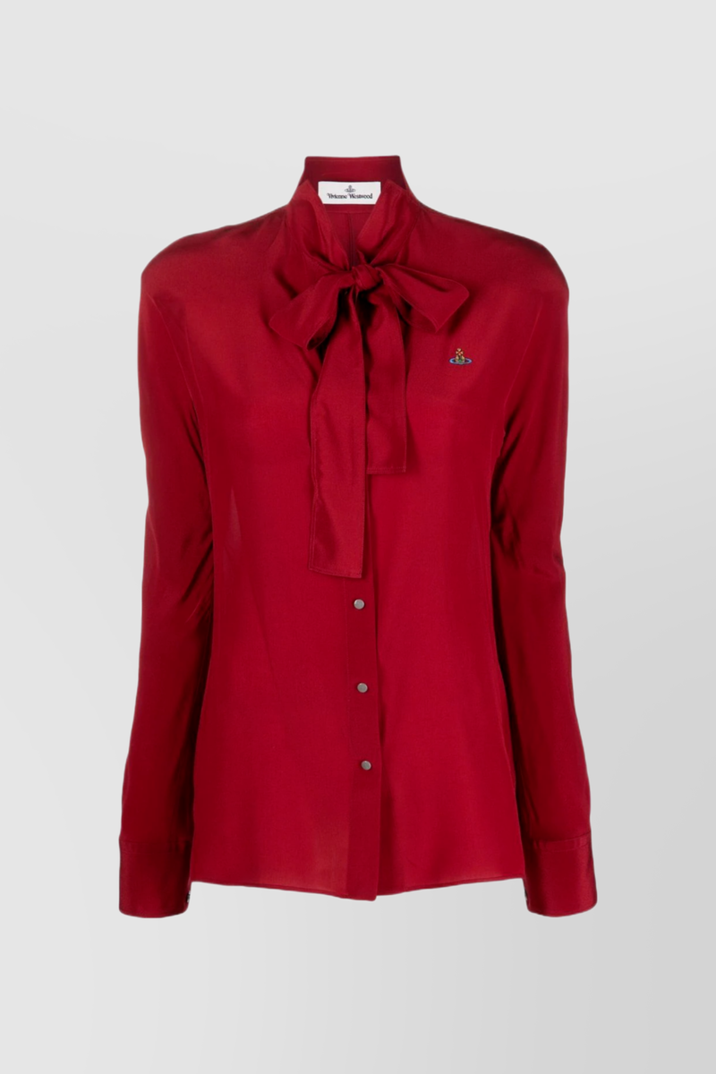 Vivienne Westwood - Bordeaux shirt with bow tie