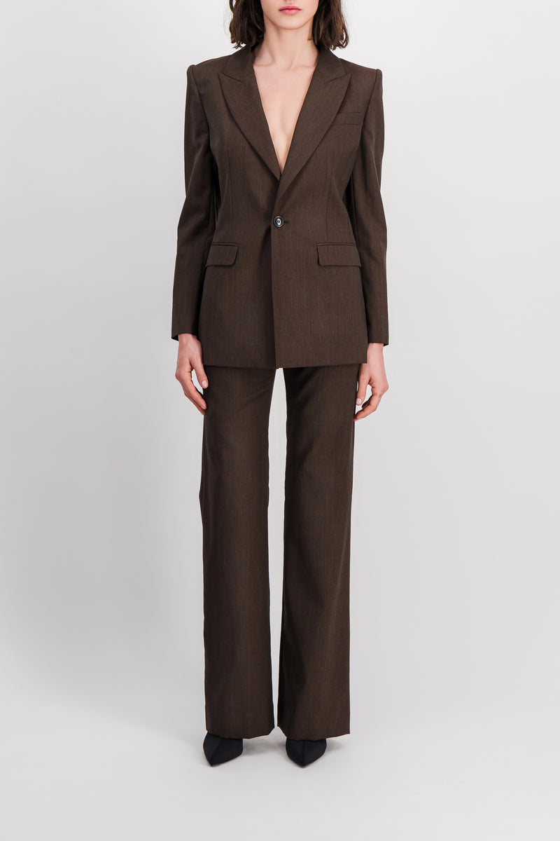 Vivienne Westwood - Brown wide leg tailored pants