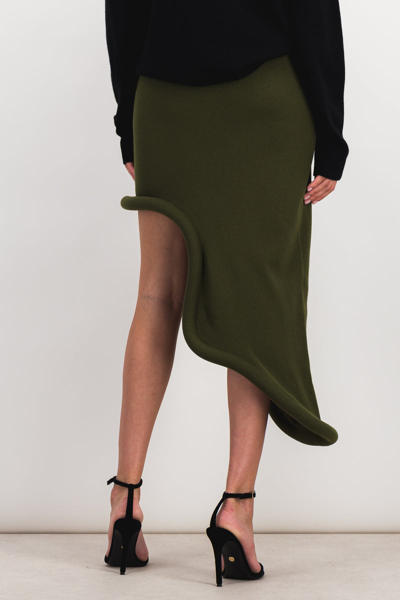 JW Anderson - Bumper asymmetric midi skirt