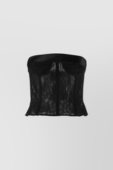 Black cotton corset
