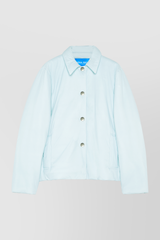 Baby blue padded nylon jacket