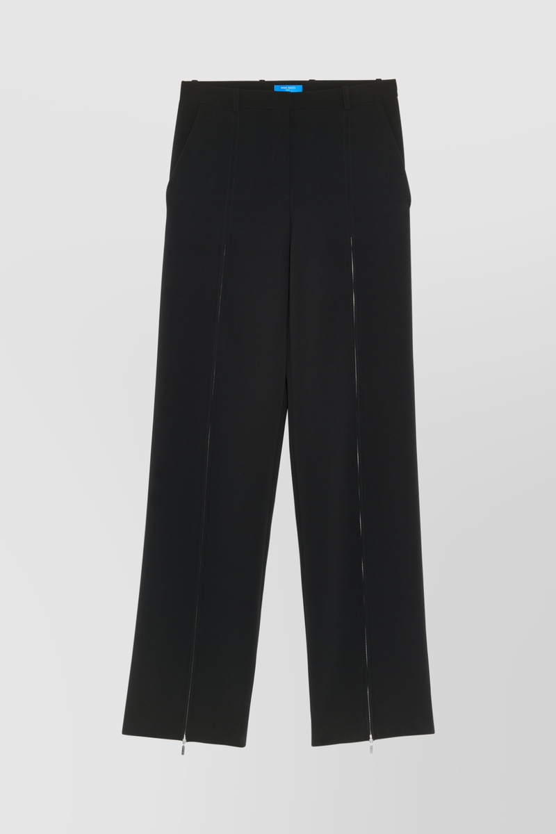 Nina Ricci - Zipped wide leg pants in recycled gabardine