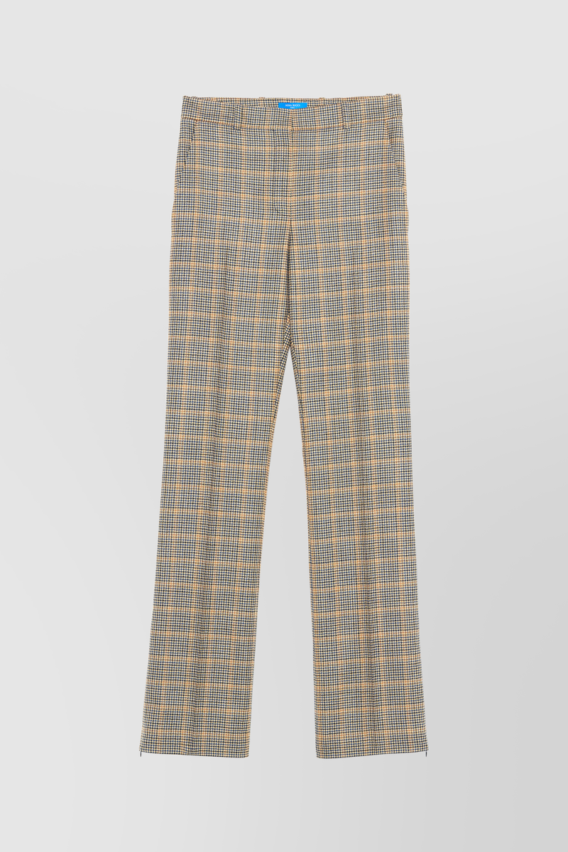 Nina Ricci - Straight leg check wool pants