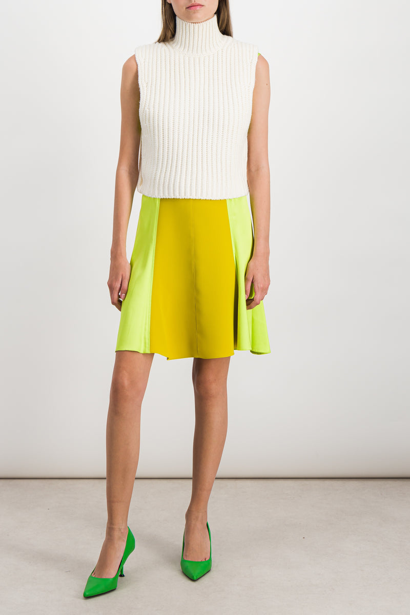 Nina Ricci - Sleeveless cropped ribbed wool sweater