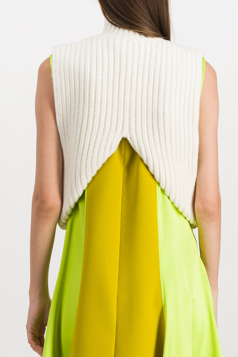 Nina Ricci - Sleeveless cropped ribbed wool sweater