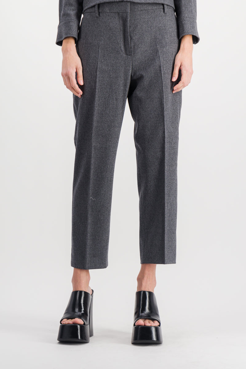 Marni - Cropped straight cigarette line pants
