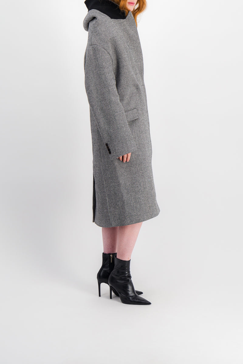 Coperni - Hooded double breasted coat