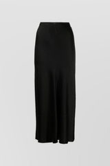 Fluid satin maxi skirt