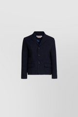 Virgin wool short tailoring jacket