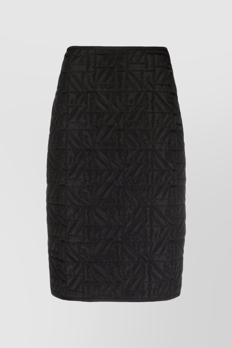 Nina Ricci - Logo quilted mini skirt