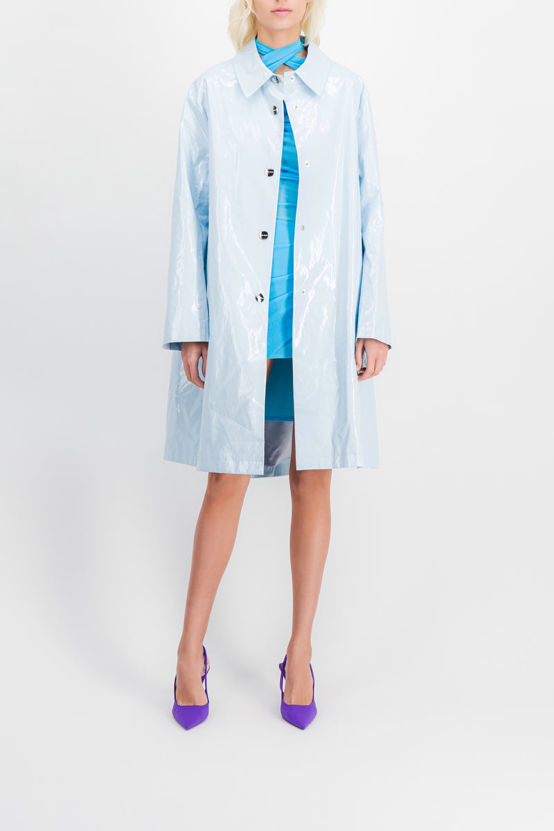 Nina Ricci - Coated cotton cocoon coat