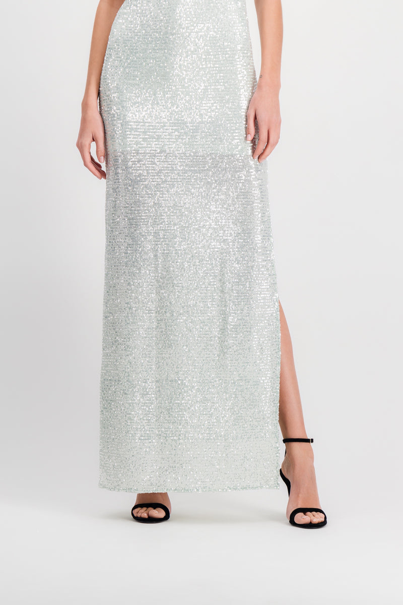 Nina Ricci - Sequin-embellished slip maxi dress