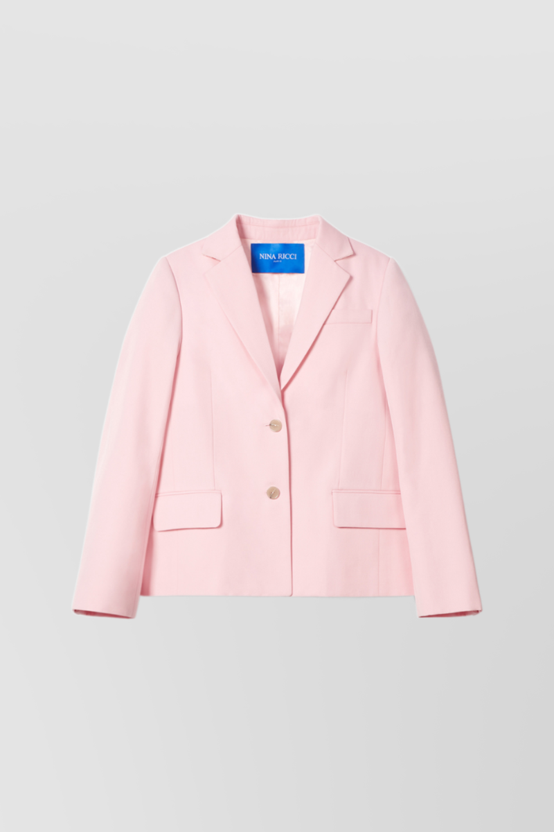 Nina Ricci - Single breasted wool gabardine blazer