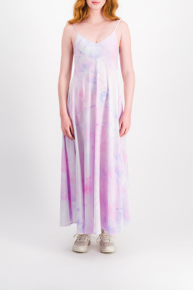 Nina Ricci - Tie dye printed pleated slip dress