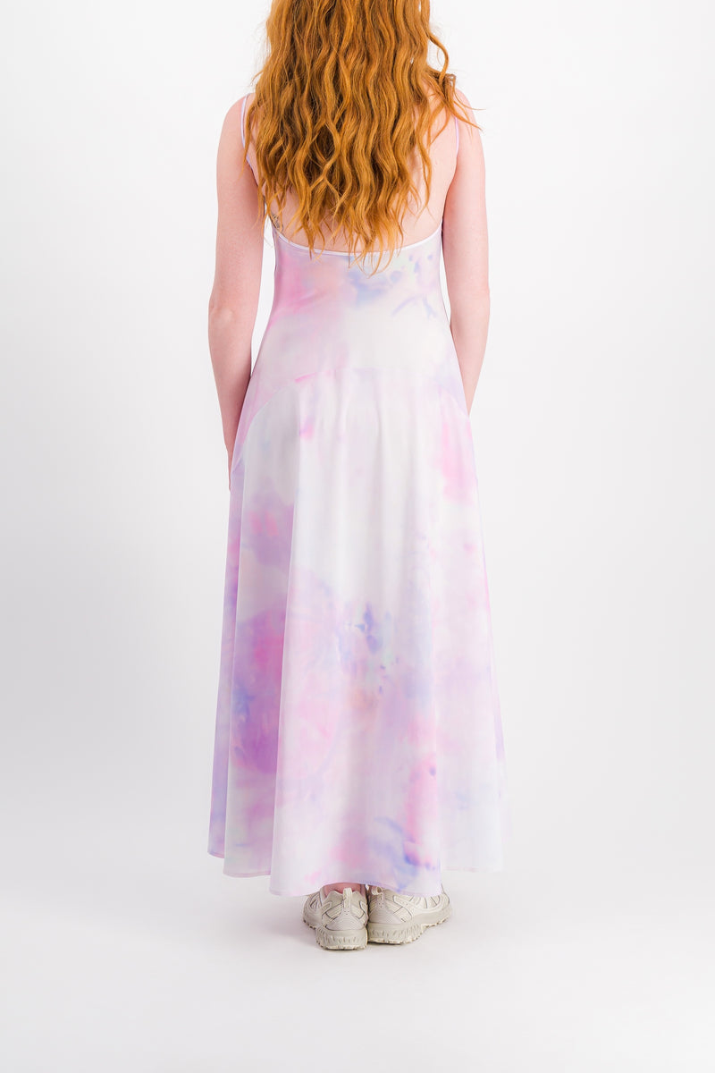 Nina Ricci - Tie dye printed pleated slip dress