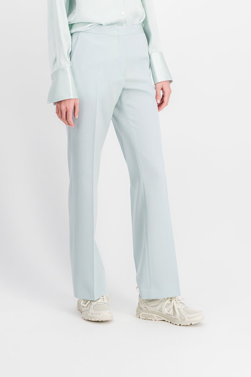 Jil Sander - Slim leg compact wool grain de poudre pants