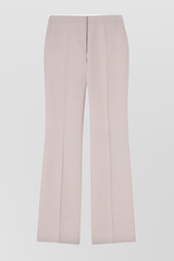 Straight leg fluid silk and viscose pants