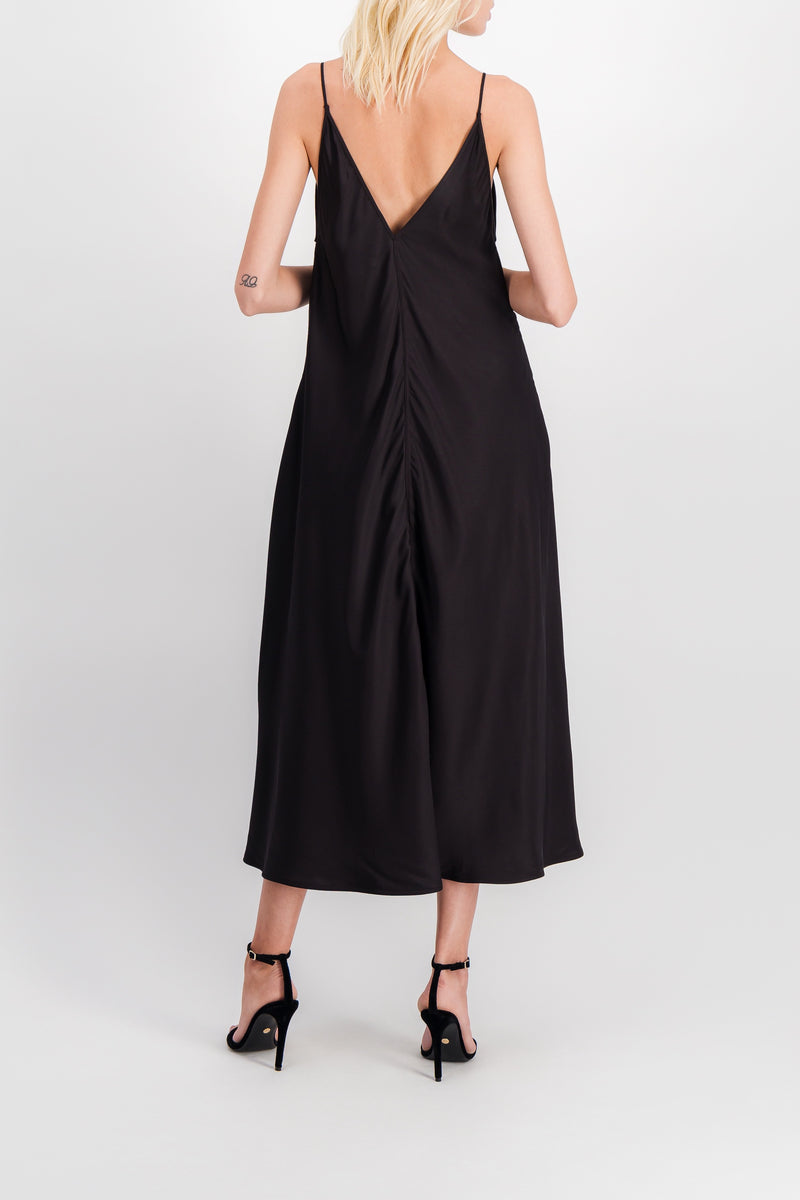 Jil Sander - Fluide viscose twill midi slip dress