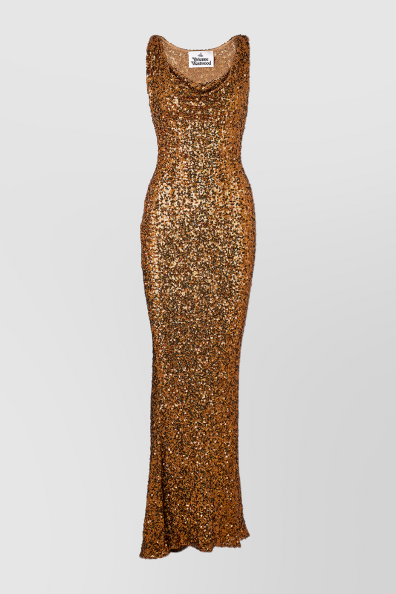 Vivienne Westwood - Bodycon sequin jersey maxi dress