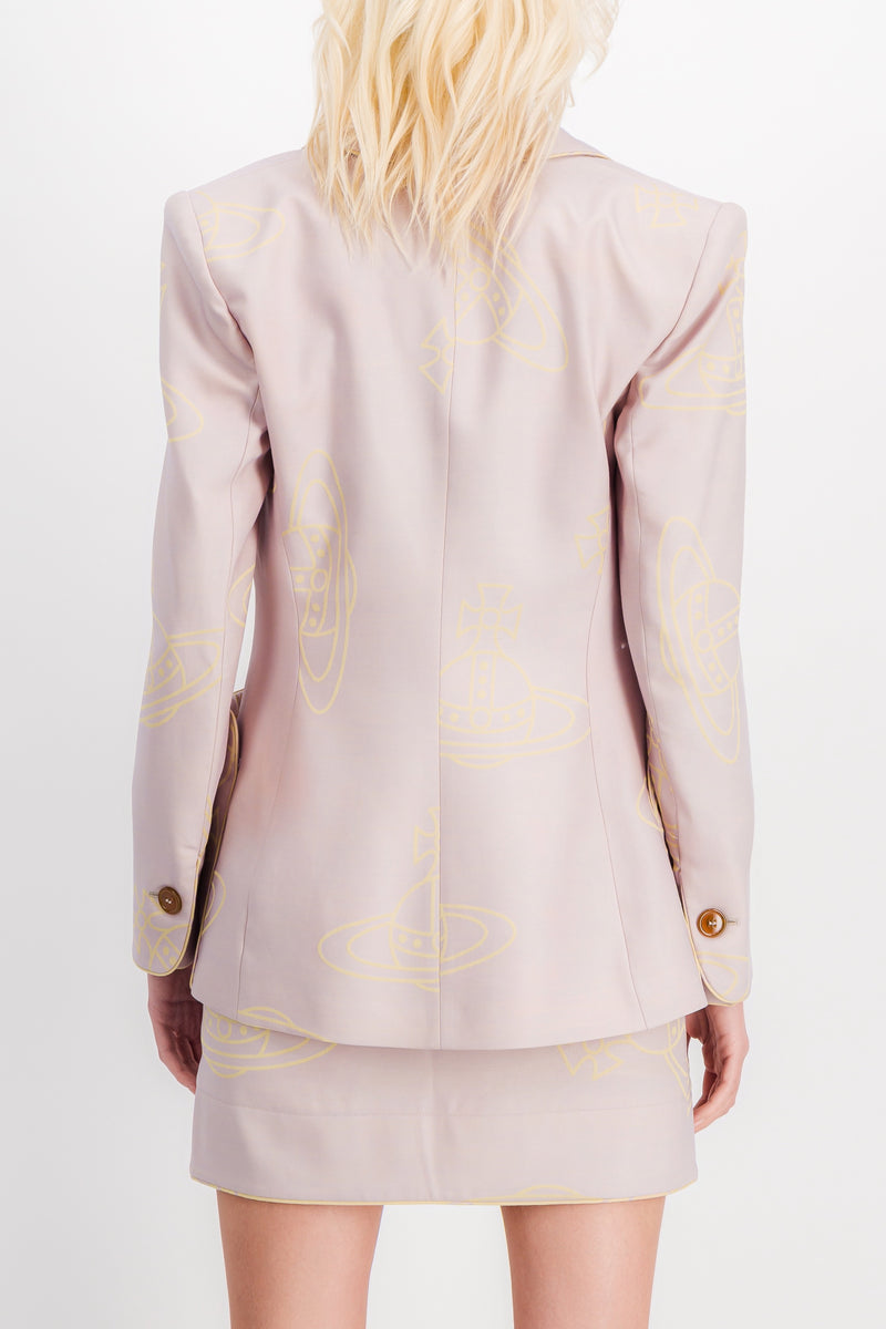 Vivienne Westwood - Printed Rita tailoring blazer with wide pockets