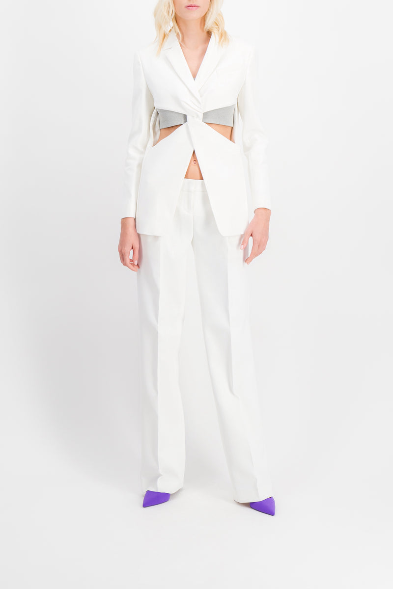 Coperni - White low rise loose tailored pants