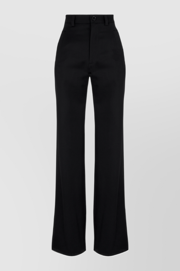 High waisted straight leg pants