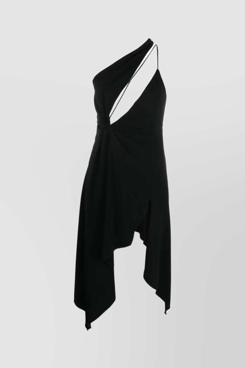Coperni - Asymmetric draped dress with thin straps