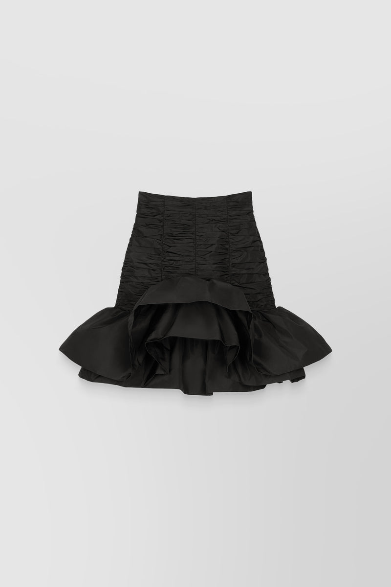 Patou - Eco faille ruffled bloom mini skirt