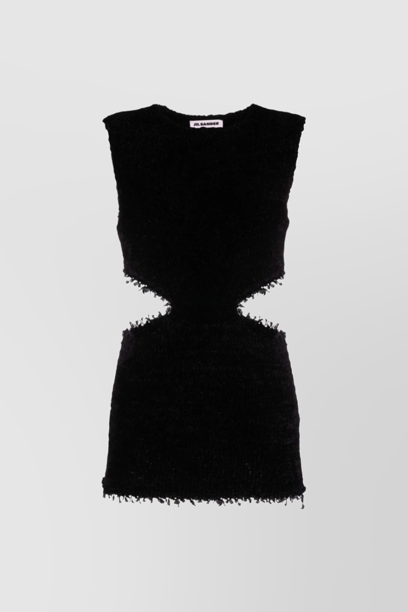 Jil Sander - Sleeveless cut-out bouclé top