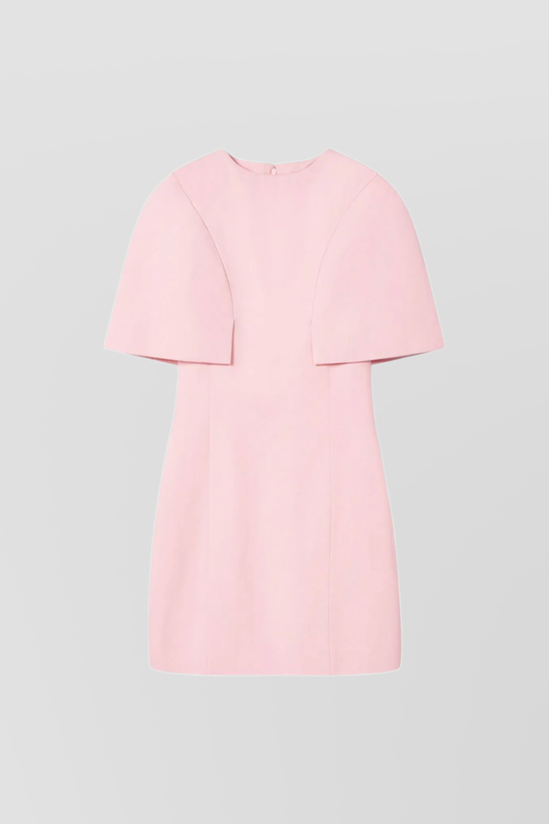 Nina Ricci - Pink mini dress with cape sleeves