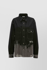 Studded oversize workwear shirt