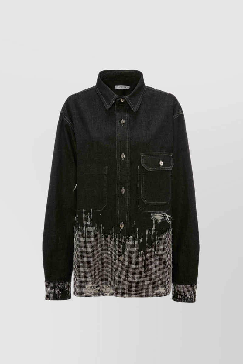 JW Anderson - Studded oversize workwear shirt