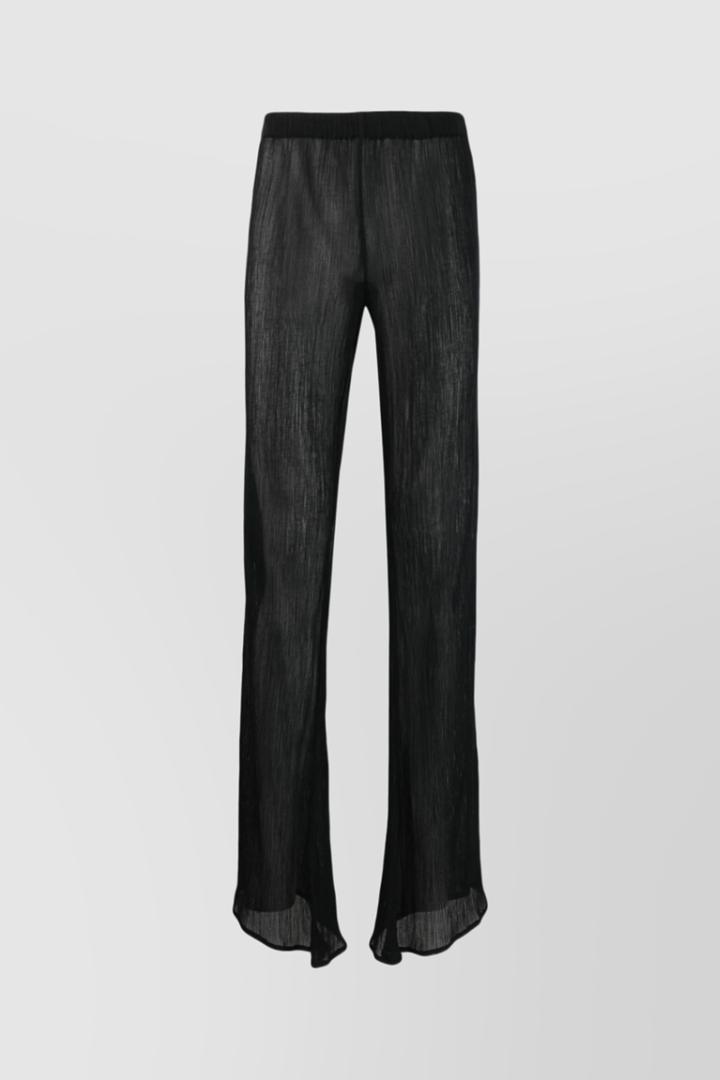 Ludovic de Saint Sernin - Black loose straight leg linen pants