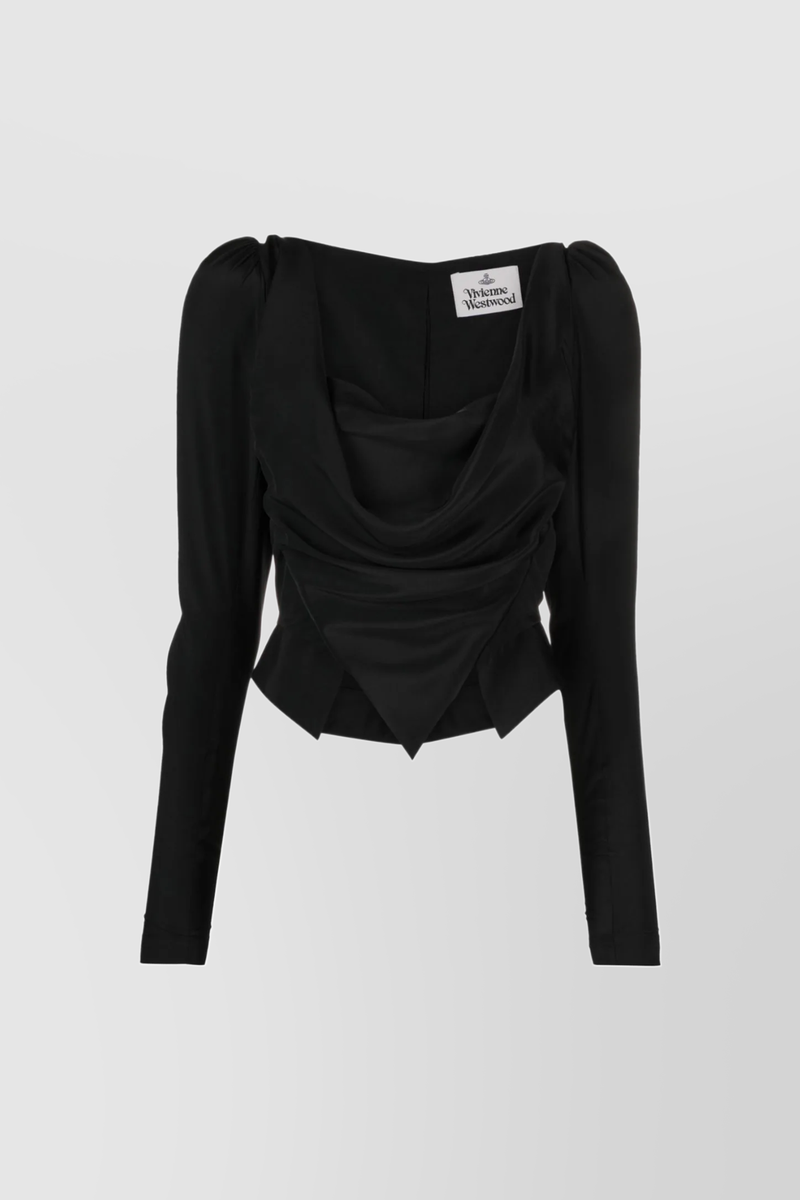 Vivienne Westwood - Longsleeved Sunday draped top