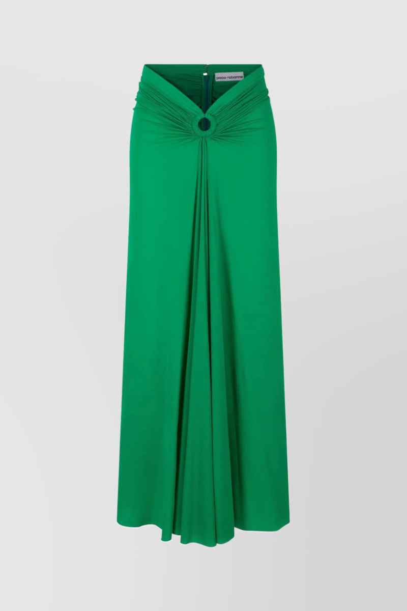 Paco Rabanne - Draped cut-out maxi skirt