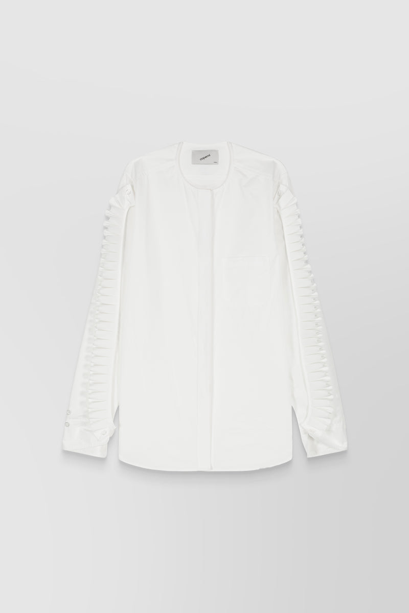 Coperni - Iconic ruffle cotton popline shirt