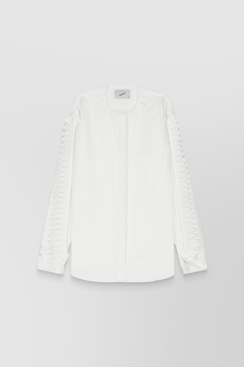 Coperni - Iconic ruffle cotton popline shirt