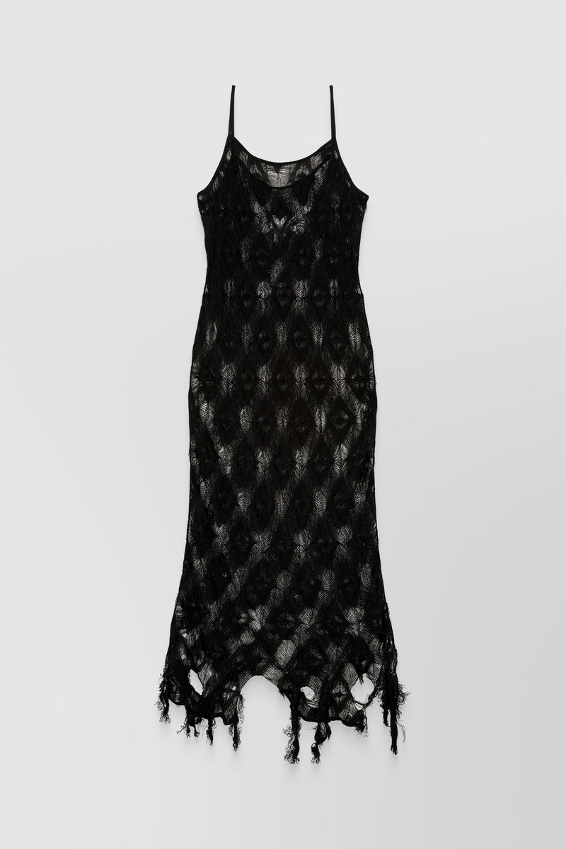 Maison Margiela - Fil coupé jacquard slip midi-dress