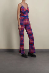 Vasarely jacquard fluid straight leg pants