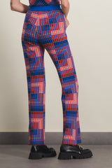 Vasarely jacquard fluid straight leg pants