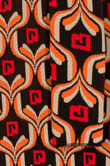 Tapestry jacquard knee-length shift dress