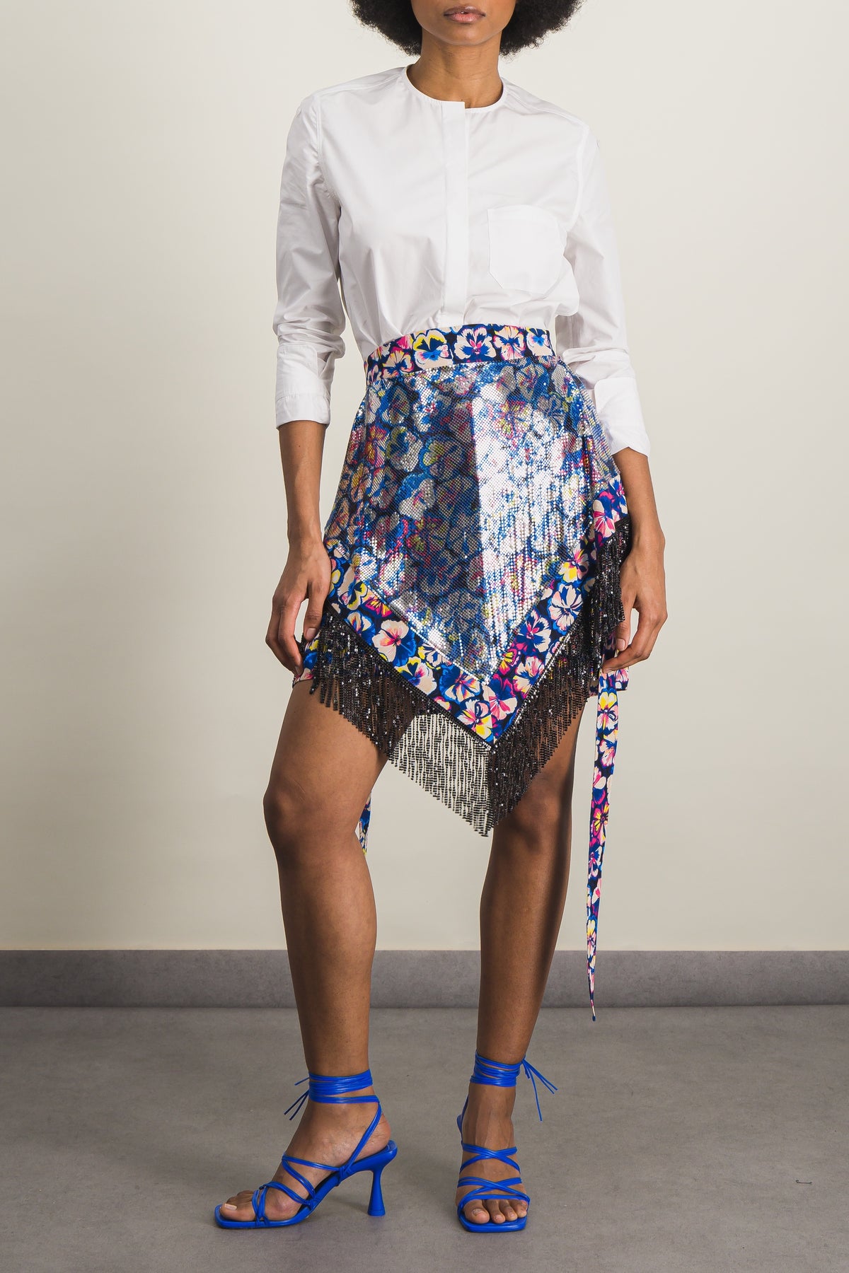 Patou – Eco faille ruffled bloom mini skirt – Renaisa