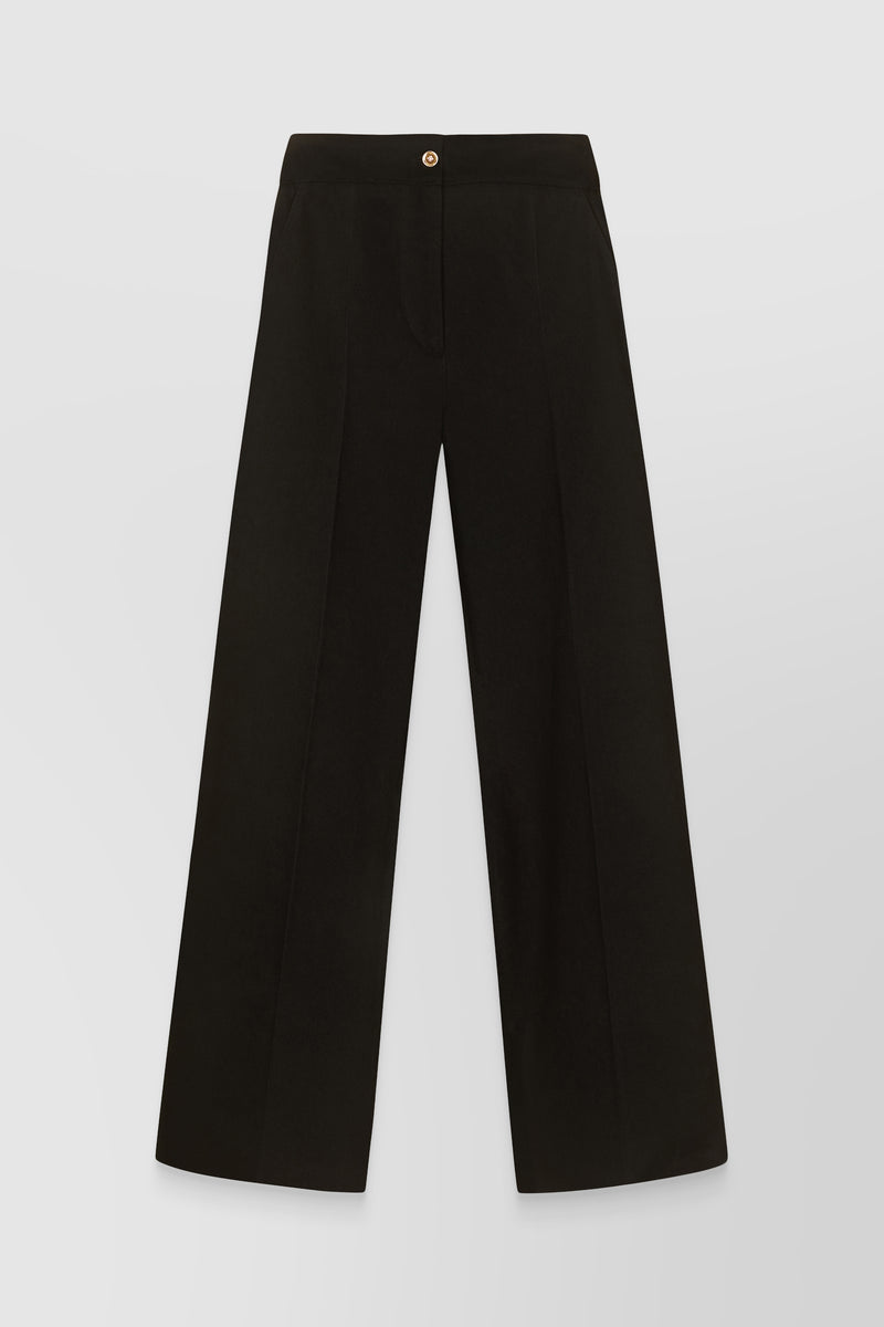 Patou - Organic denim straight leg black pants