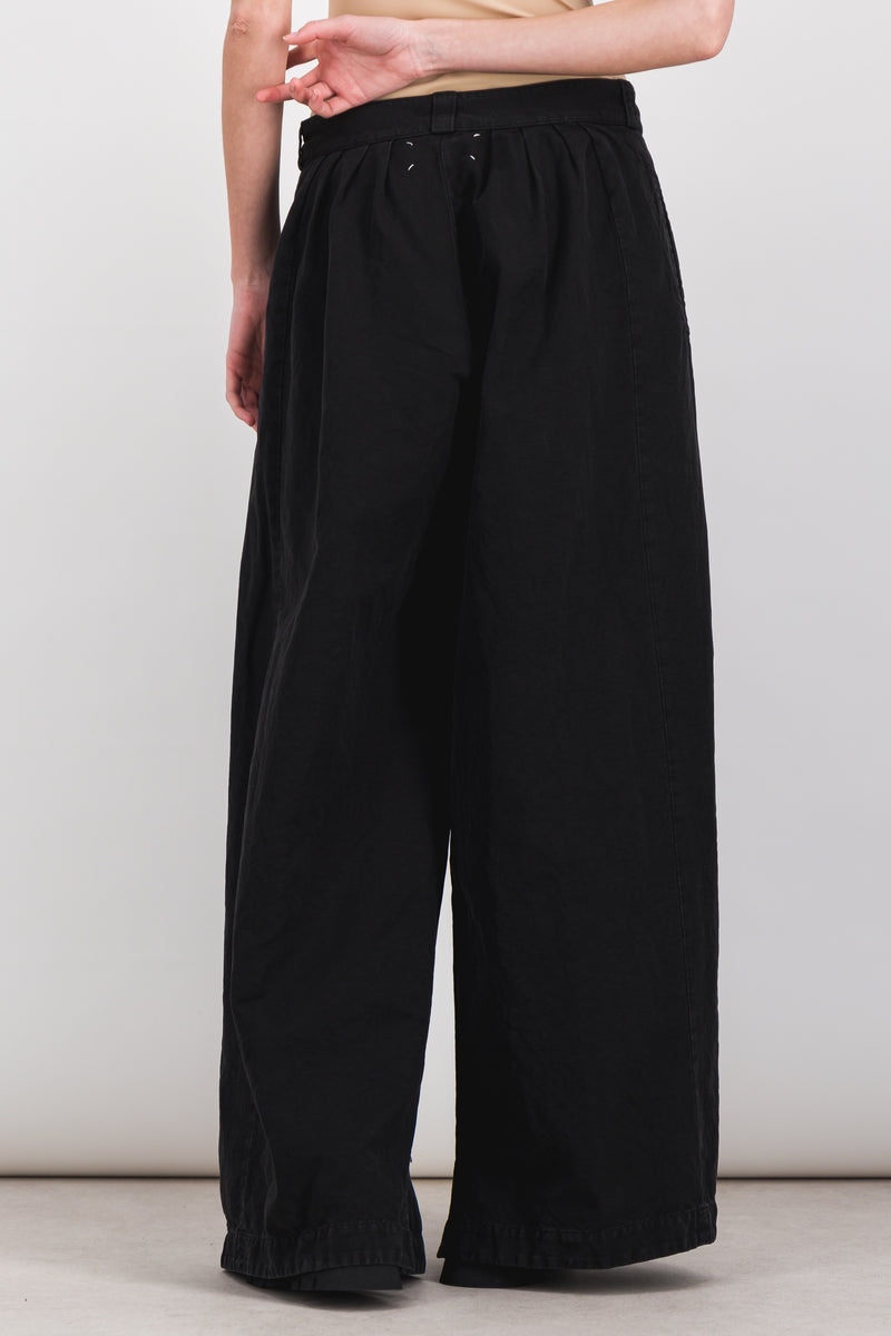 Maison Margiela - Black denim extra wide leg jeans