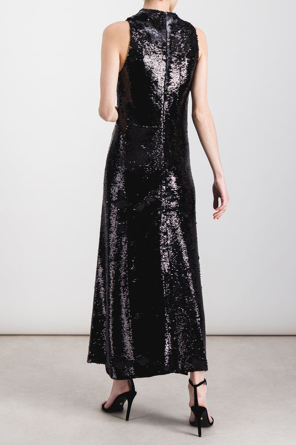 Sequin maxi evening dress