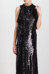 Sequin maxi evening dress