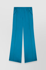 Fluid crêpe satin palazzo pants